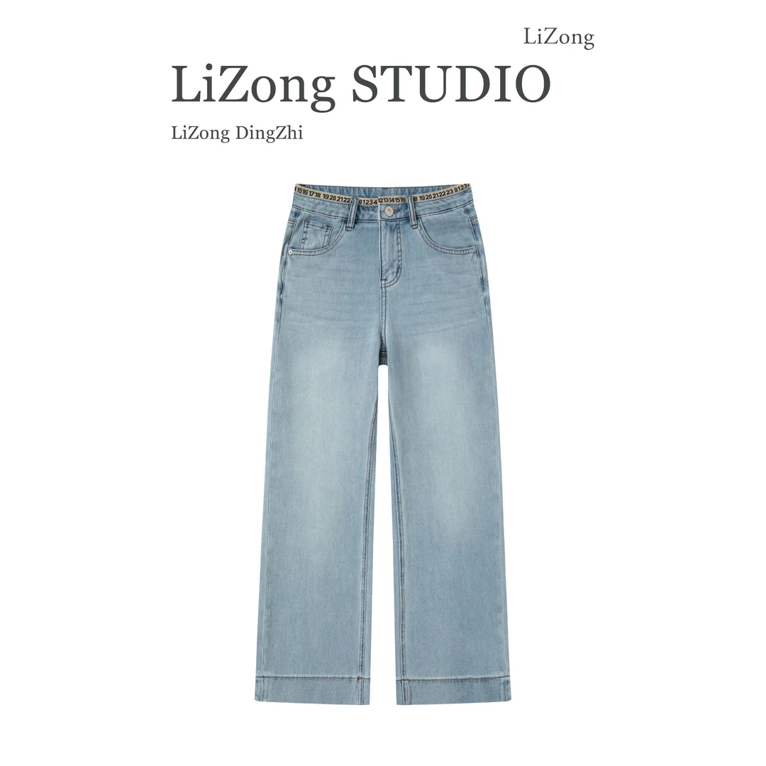 PF-5006牛仔裤女2025夏季新款时尚百搭小个子奶奶裤高腰宽松休闲3