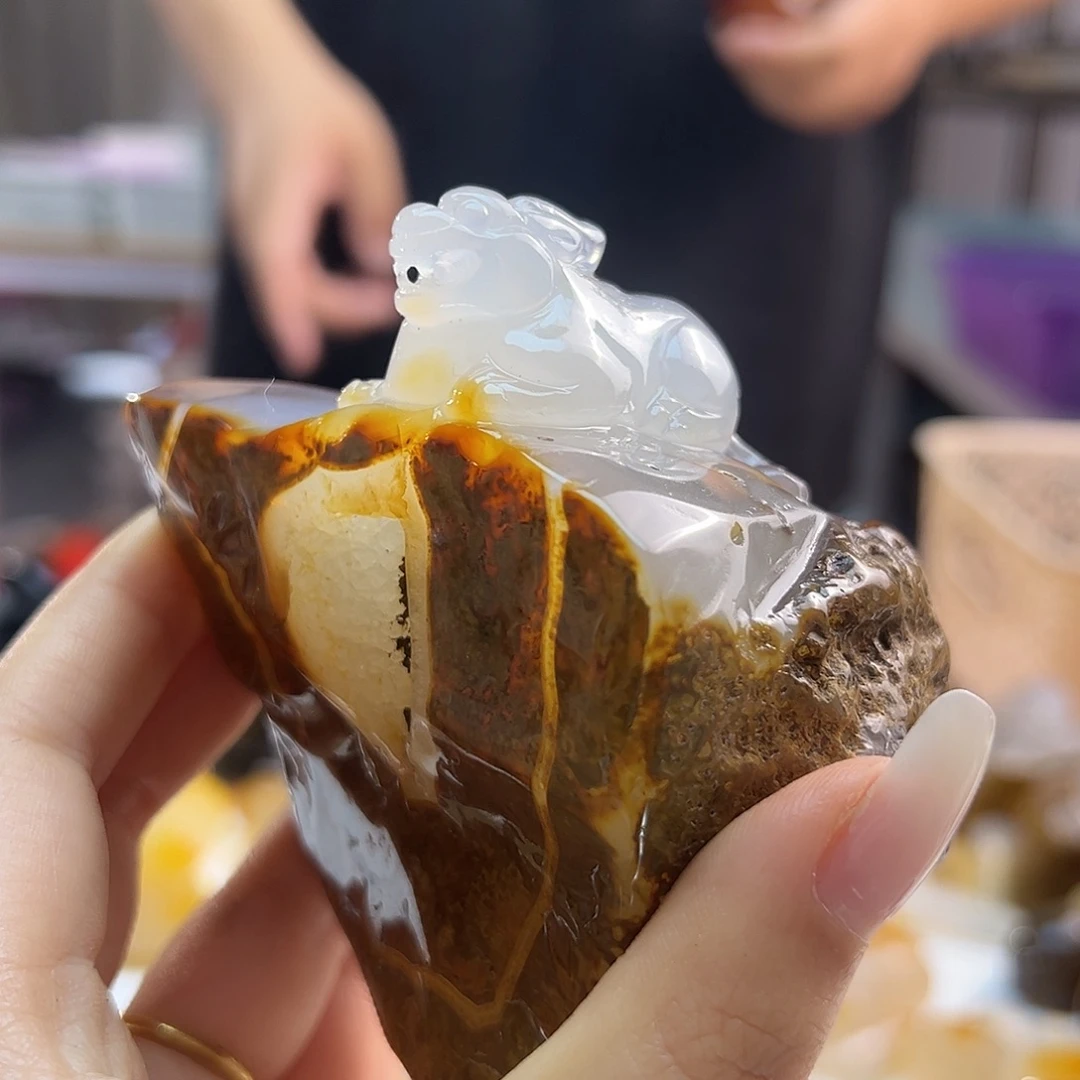 玛瑙/玉髓未镶嵌吊坠(不含链)