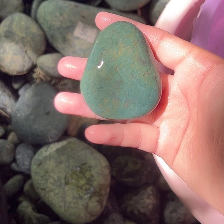 云***清蛇纹石玉未镶嵌西藏藏玉药王石