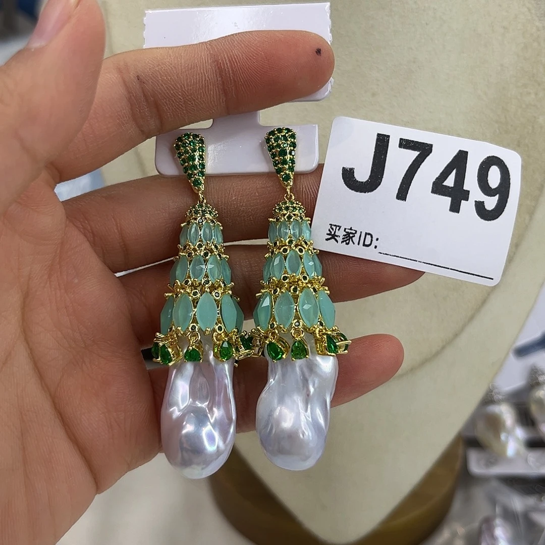 耳饰淡水珍珠合金