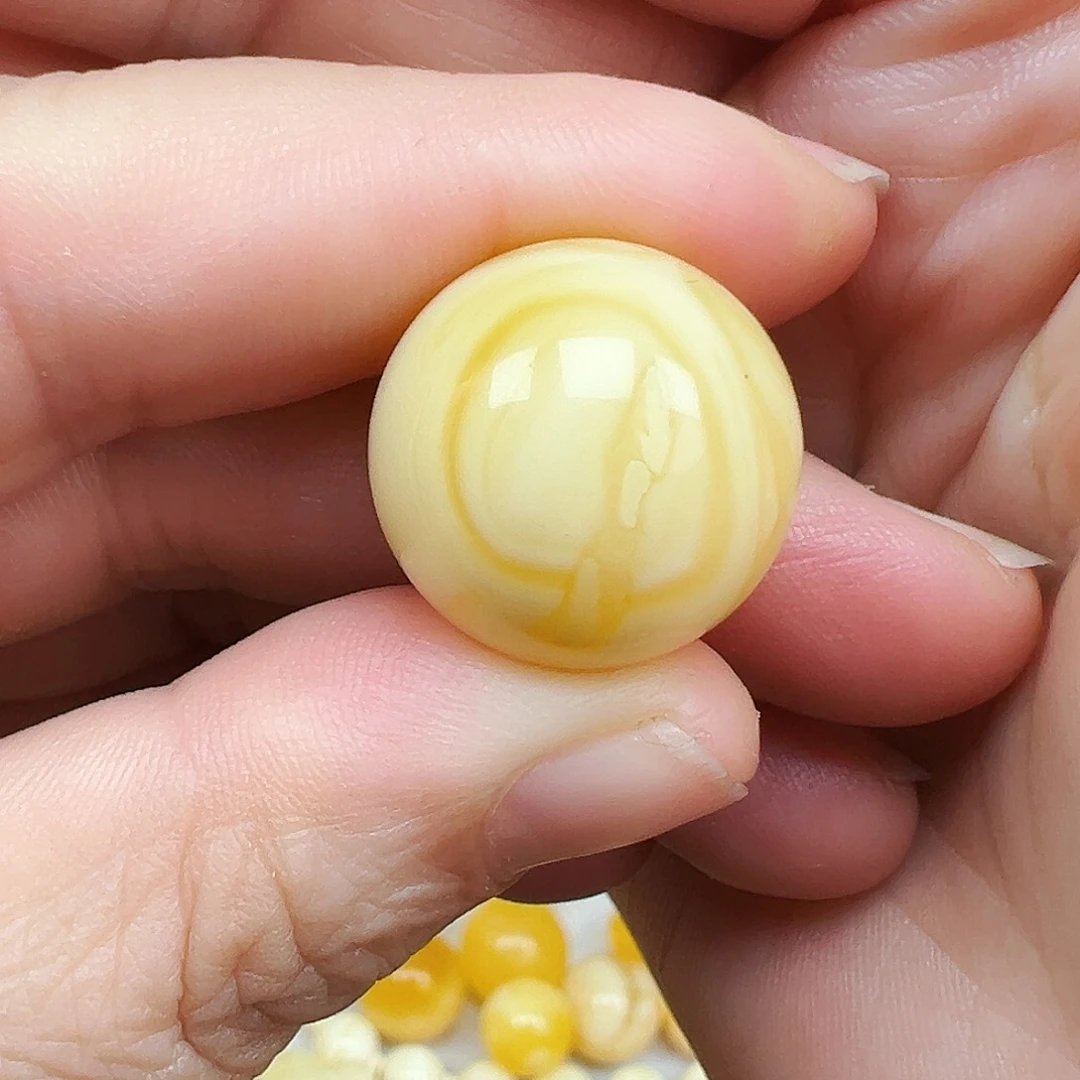 裸石琥珀未镶嵌蜜蜡单珠18.9m m