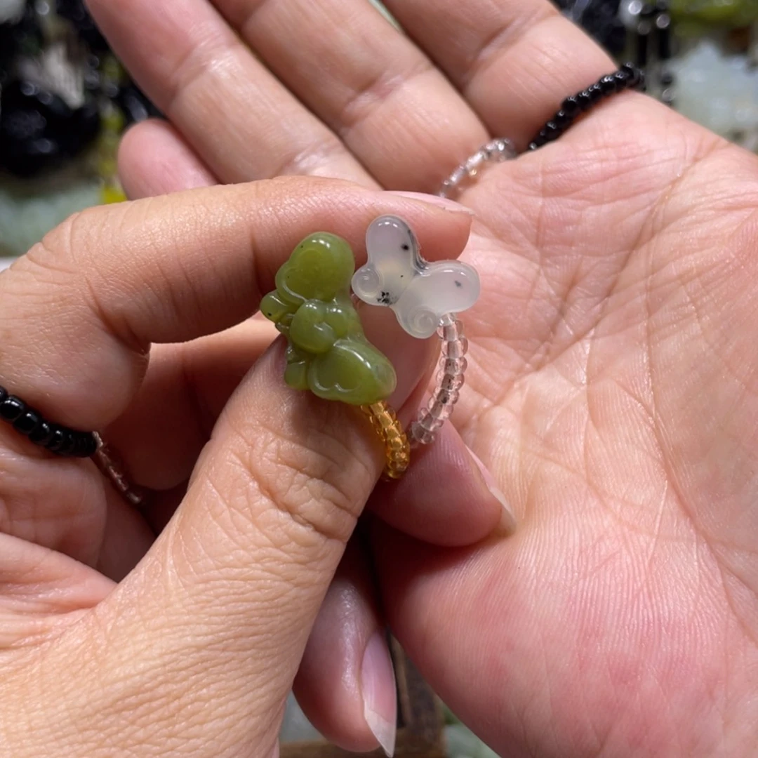 【闪购商品】岫玉颈饰未镶嵌馨****877戒指