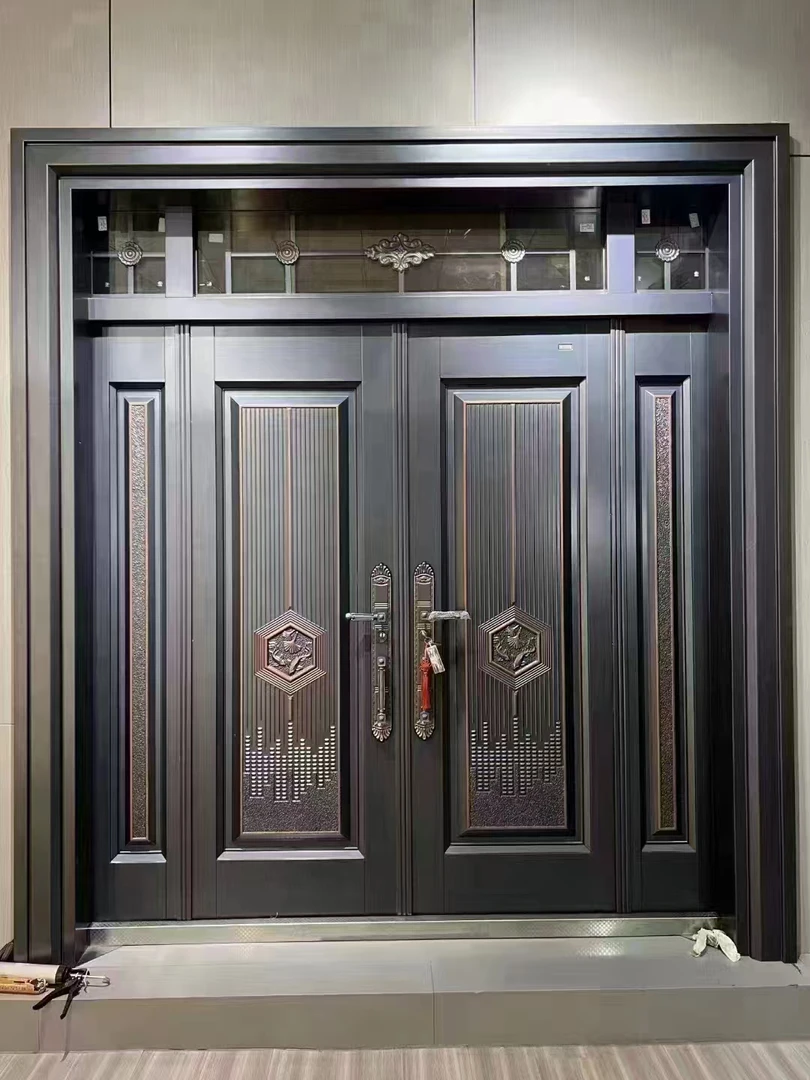 高端轻奢锌合金别墅大门农村自建楼入户门防盗防盗门农村自建房