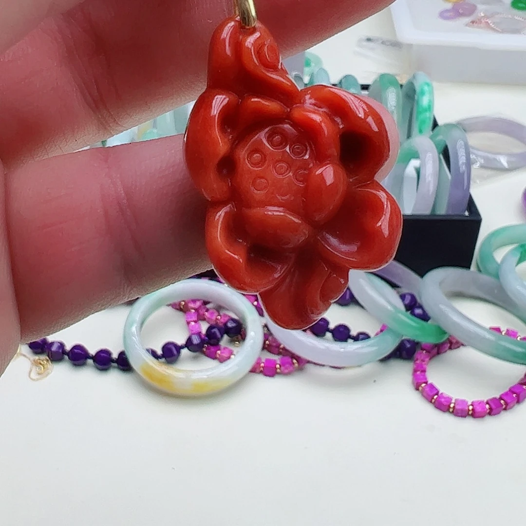 翡翠吊坠(赠链)银S925镶嵌