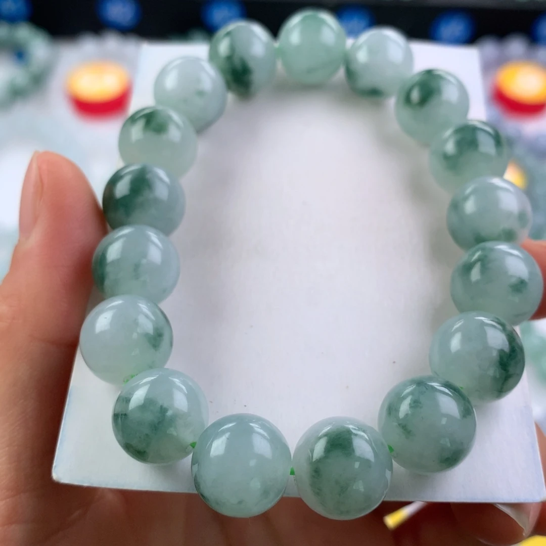 翡翠未镶嵌手链卡12.3