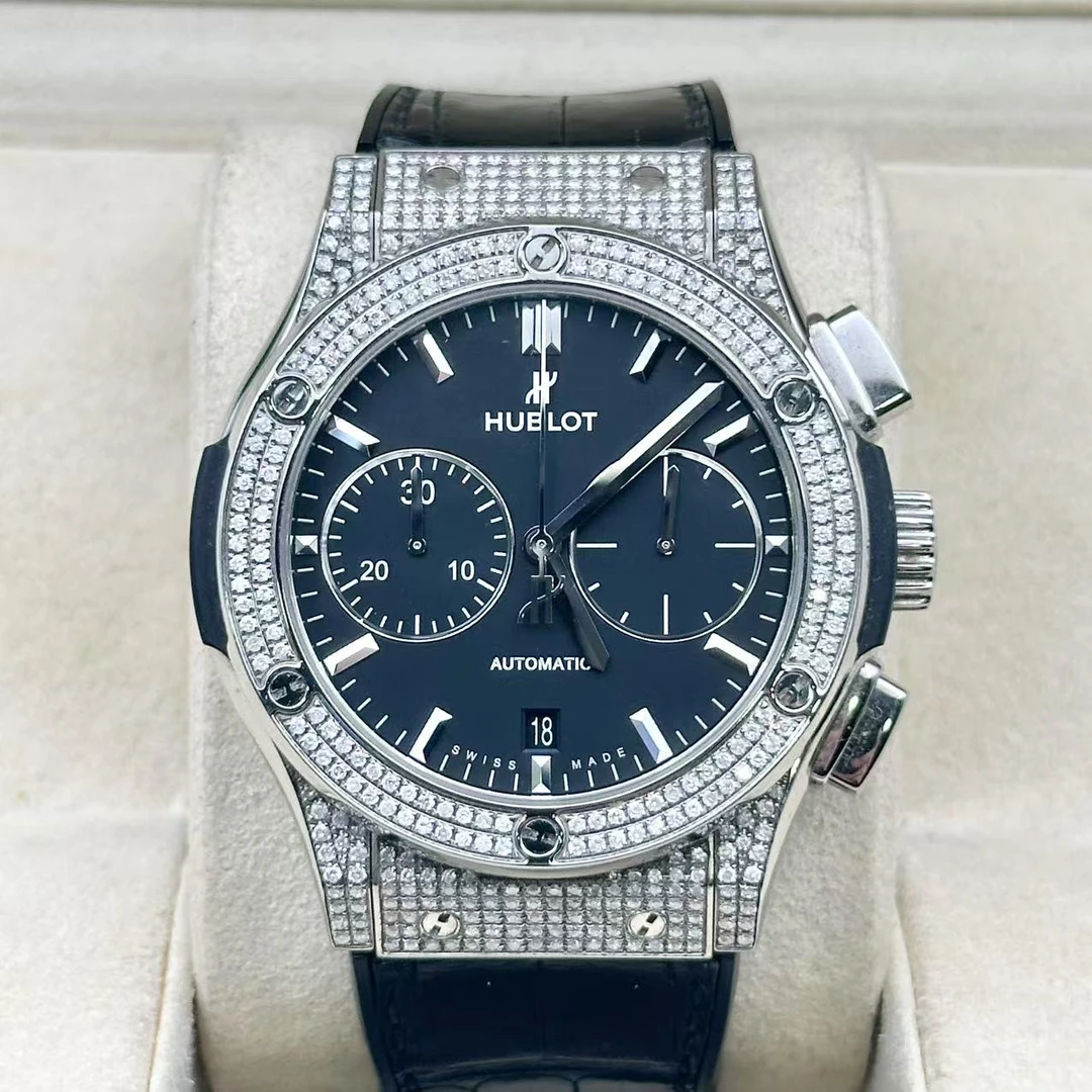 99新 Hublot/宇舶表 经典融合/521/钛金属后钻/45mm/自动机械男表
