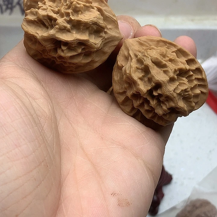 吊坠文玩核桃38 龙鳞纹天使之翼