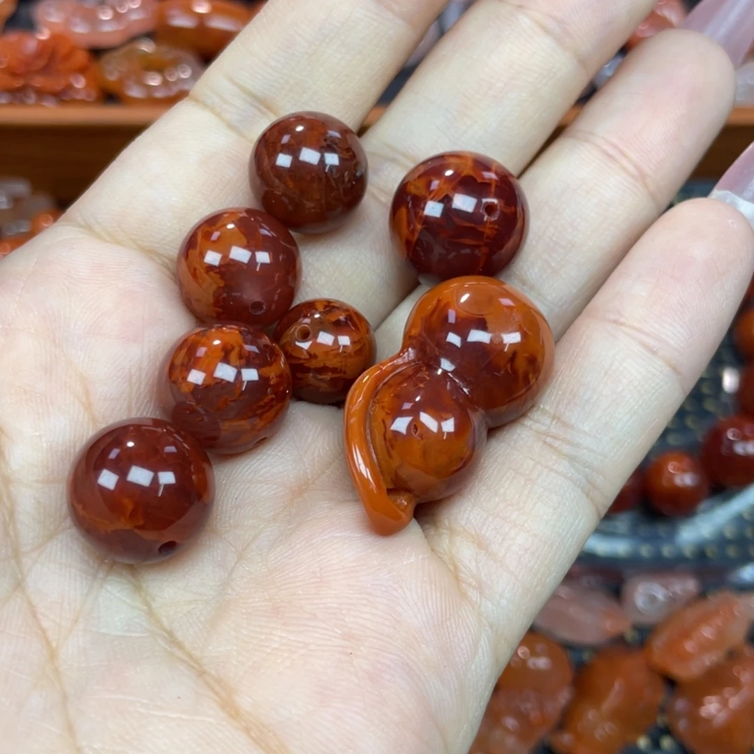 佛***说玛瑙/玉髓未镶嵌颈饰组合