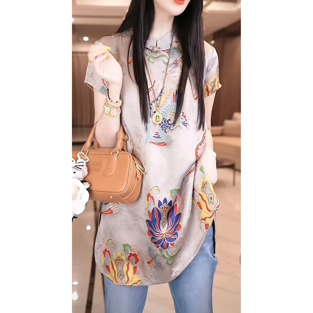 彩莲南唐2025夏季新款时尚百搭气质上衣