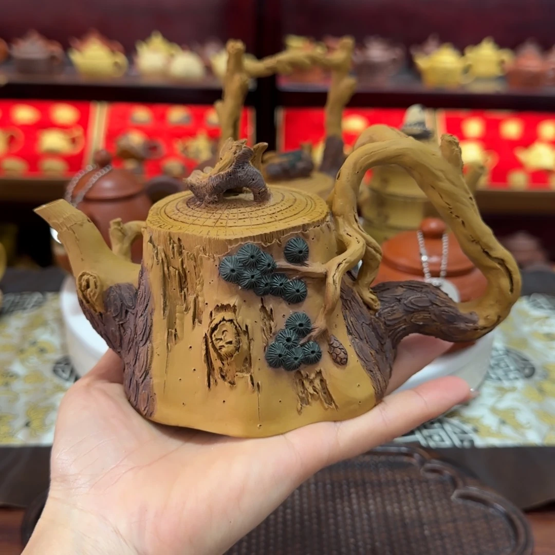 茶壶紫砂枯木松鼠