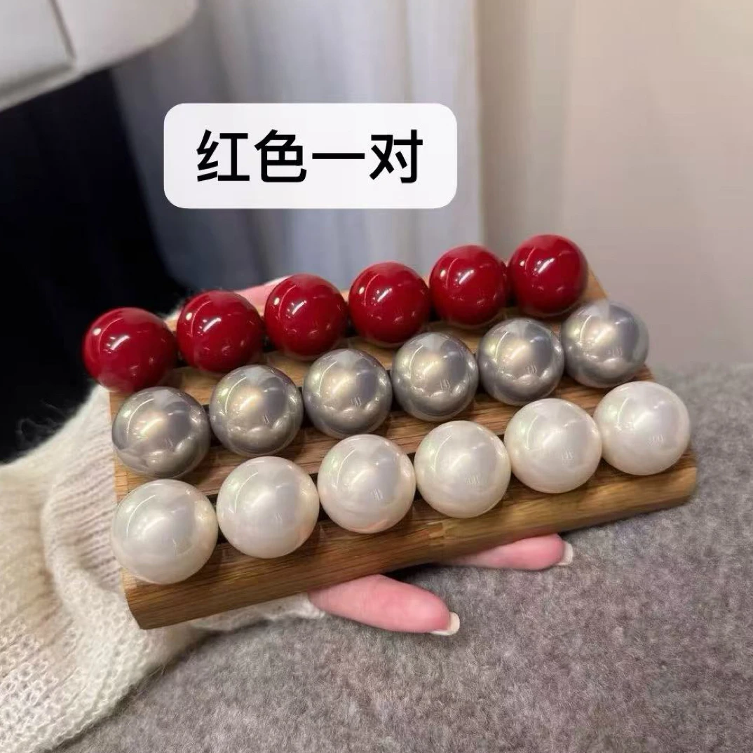 非金属亚克力耳饰 S90高货红色大猪猪耳饰