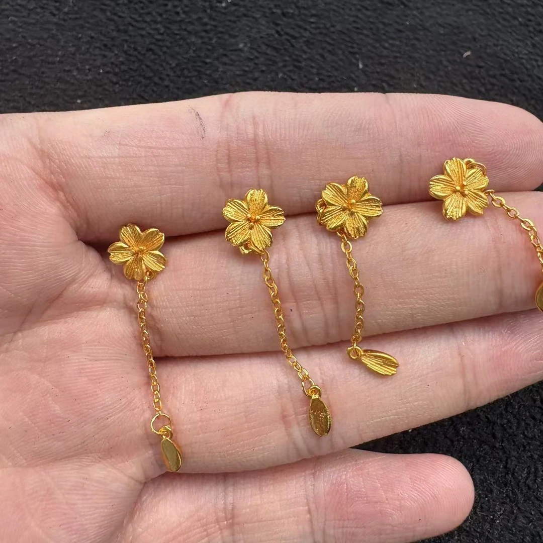 时尚百搭diy花瓣耳饰多样性发一对zy38