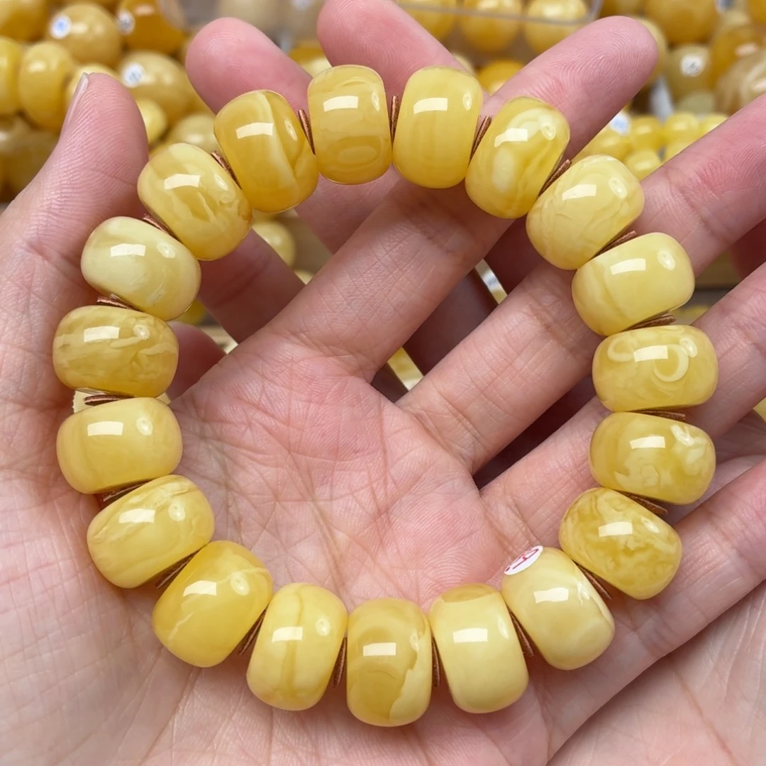 蜜蜡未镶嵌裸石16+蜜蜡手串