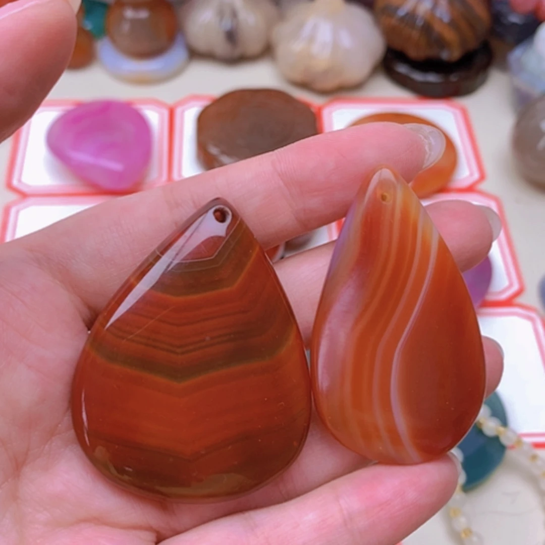 【闪购商品】未镶嵌玛瑙/玉髓珠宝半成品老****3