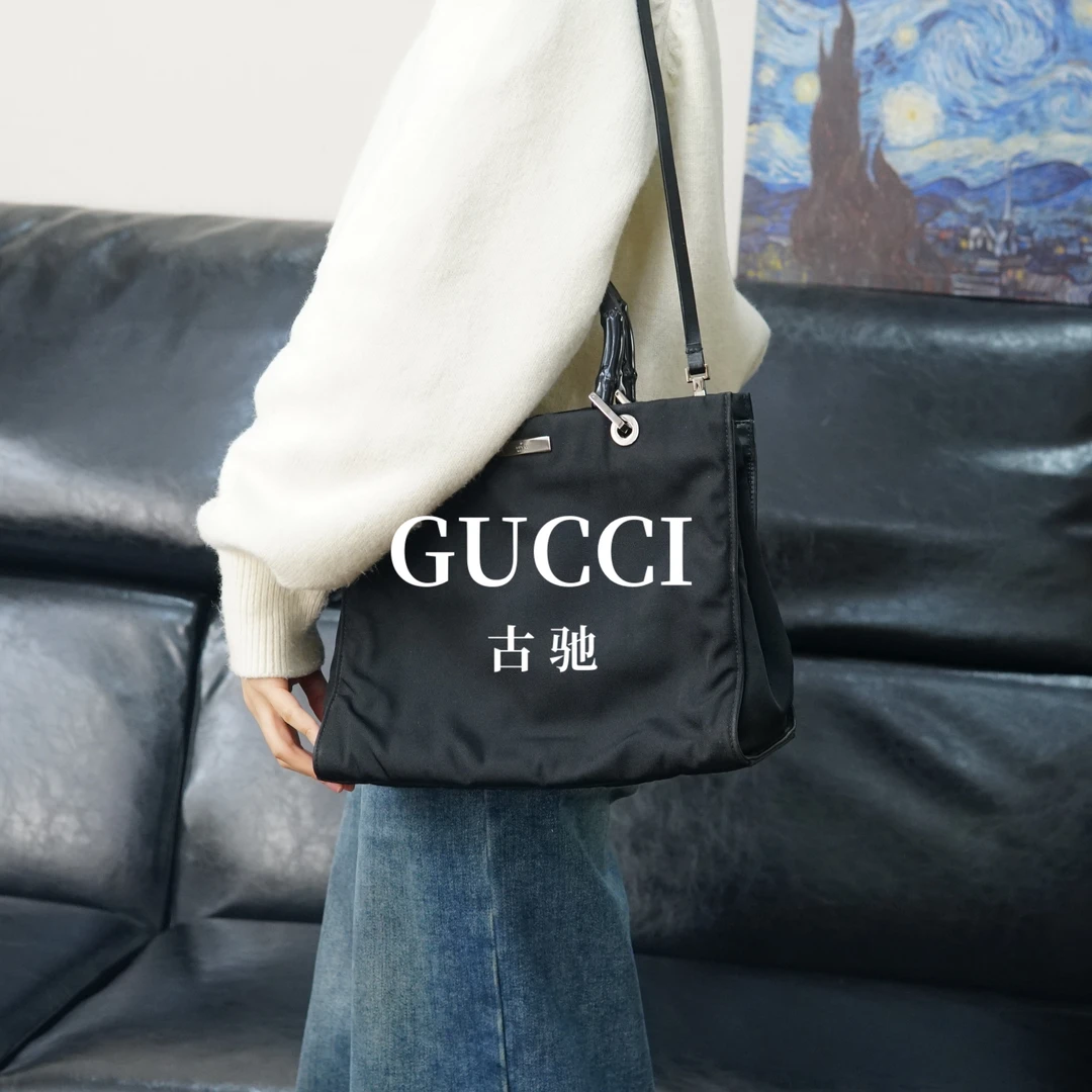 95新 GUCCI/古驰 黑色斜挎包/JJ01809942/9942