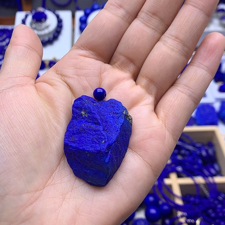 青金石定制吊坠未镶嵌无***ω