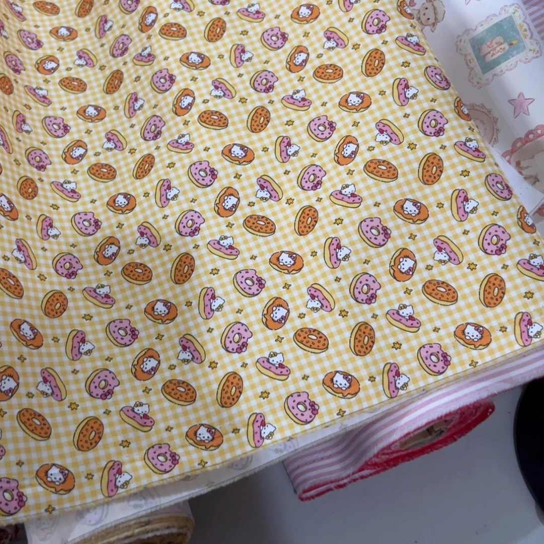 筱***筱棉一米价纯棉微弹提花细帆布1.4米宽果子c