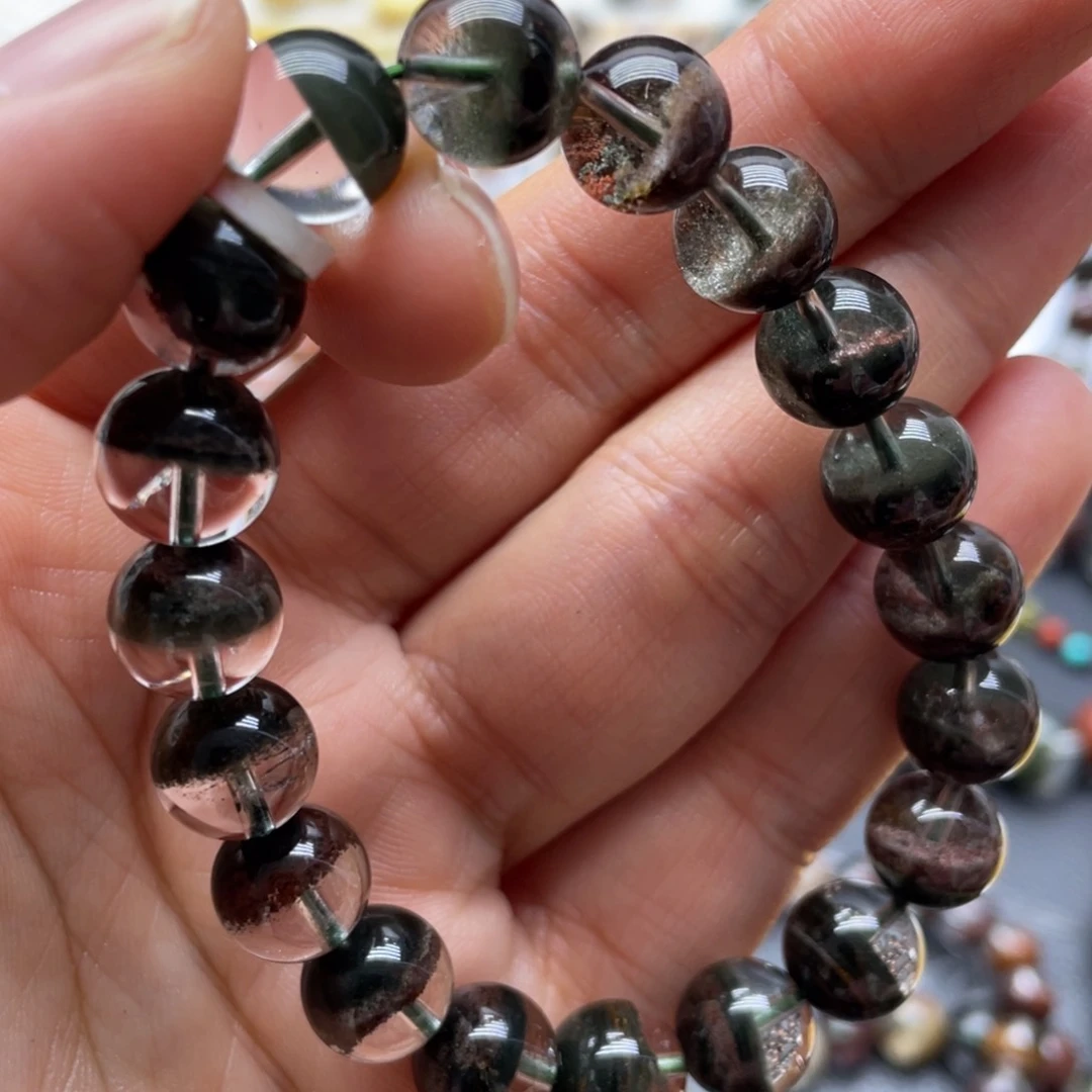 未镶嵌手链水晶绿幽灵