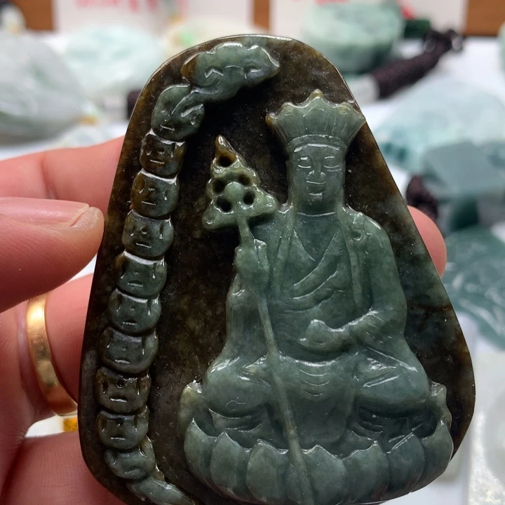 颈饰未镶嵌翡翠保真天然a货翡翠
