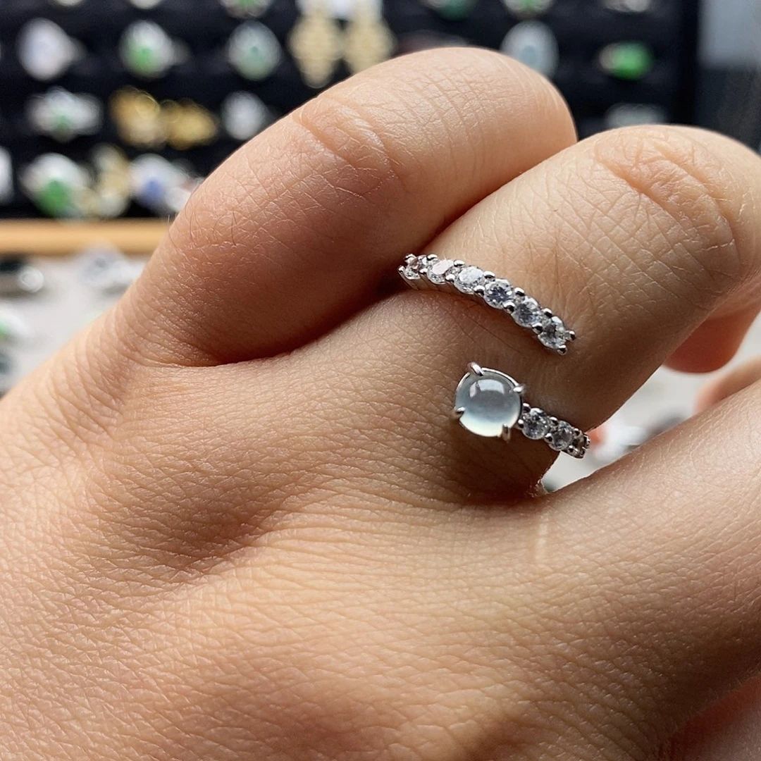 翡翠未镶嵌戒指翡翠