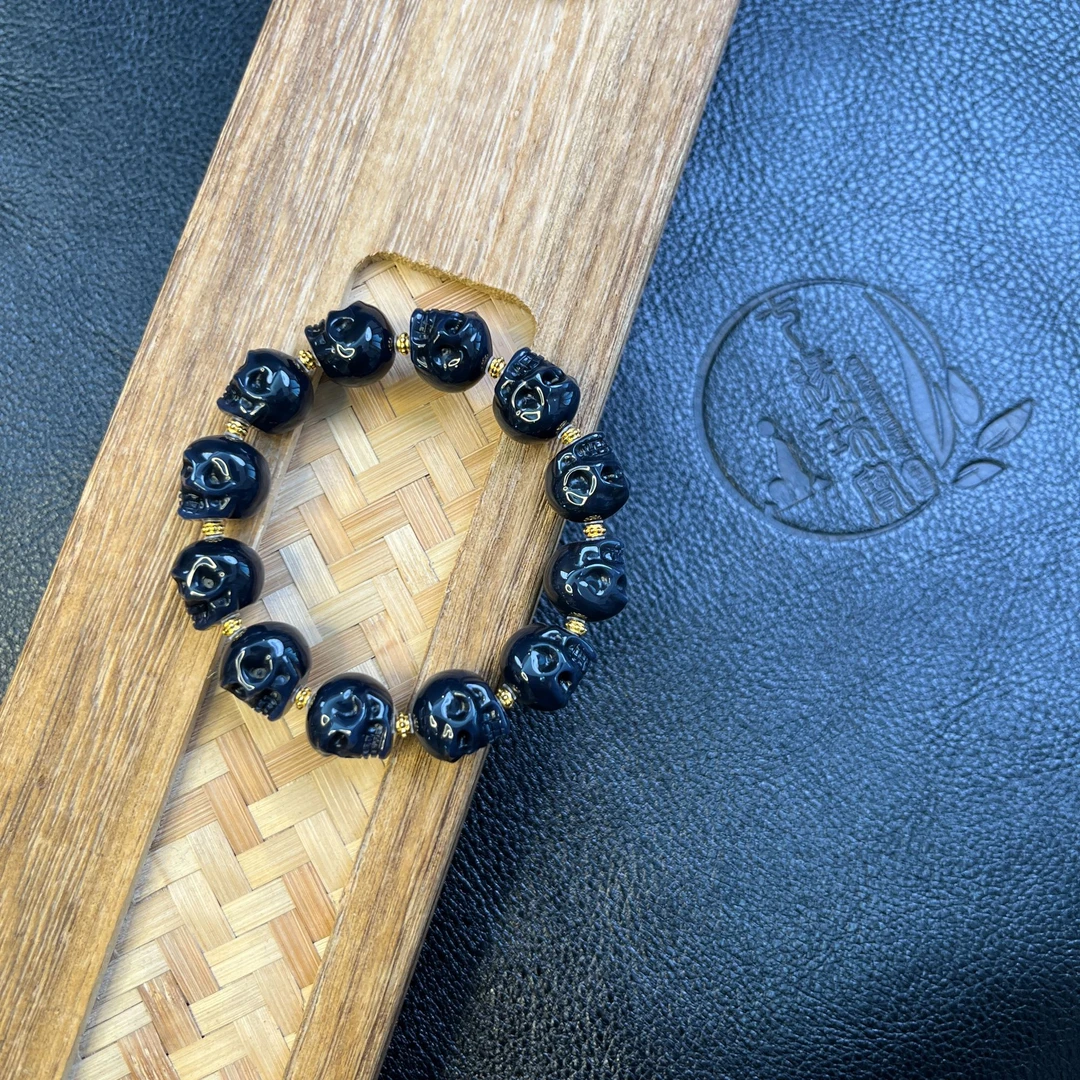 精品蓝沁满肉阿呆手工时尚气质玛瑙本命年属马女士必备品天珠手链