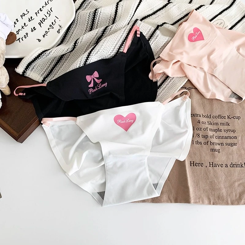 性感可爱风透气低腰无痕三角裤女夏季少女打底温婉风薄款运动舒适