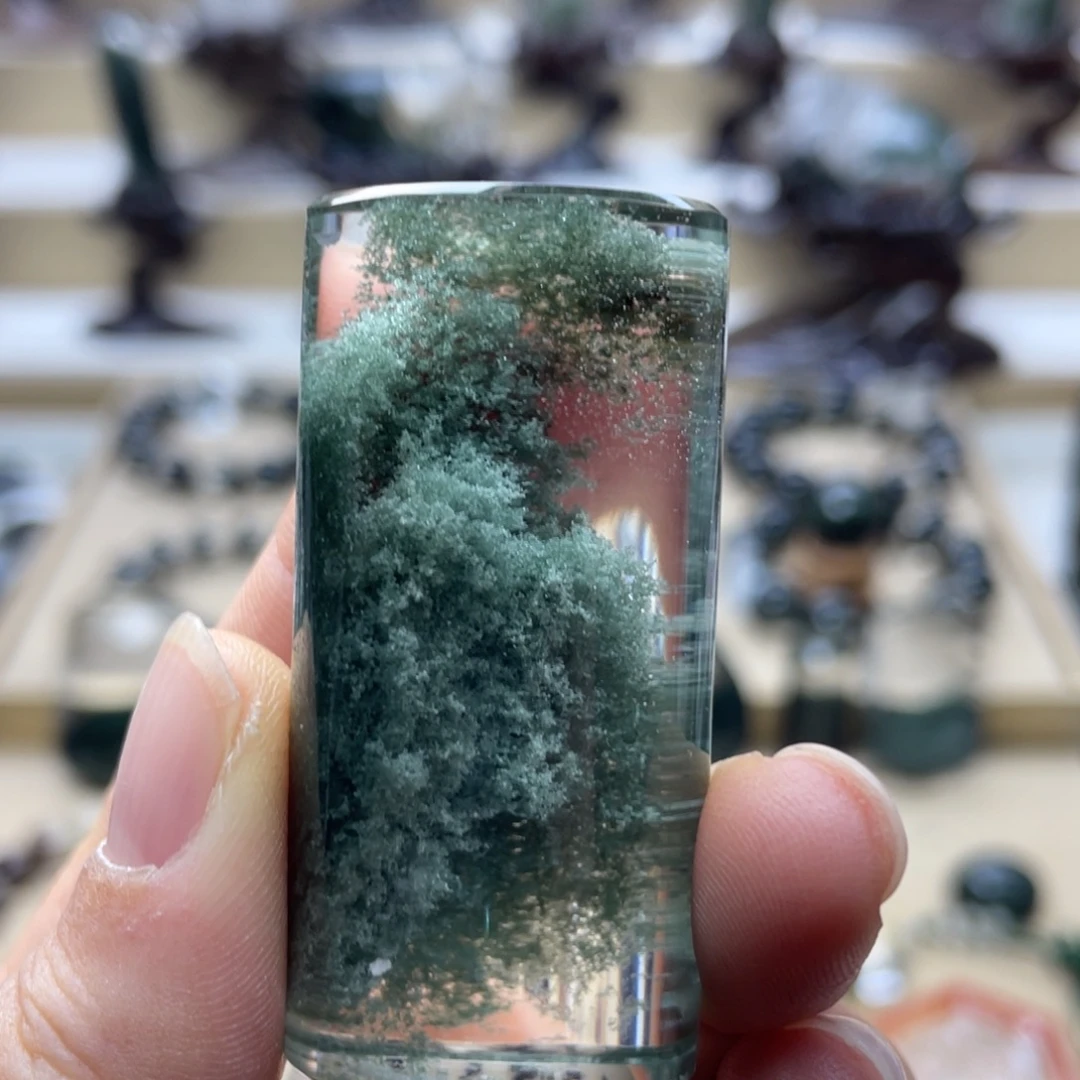 未镶嵌水晶颈饰绿幽灵柱子