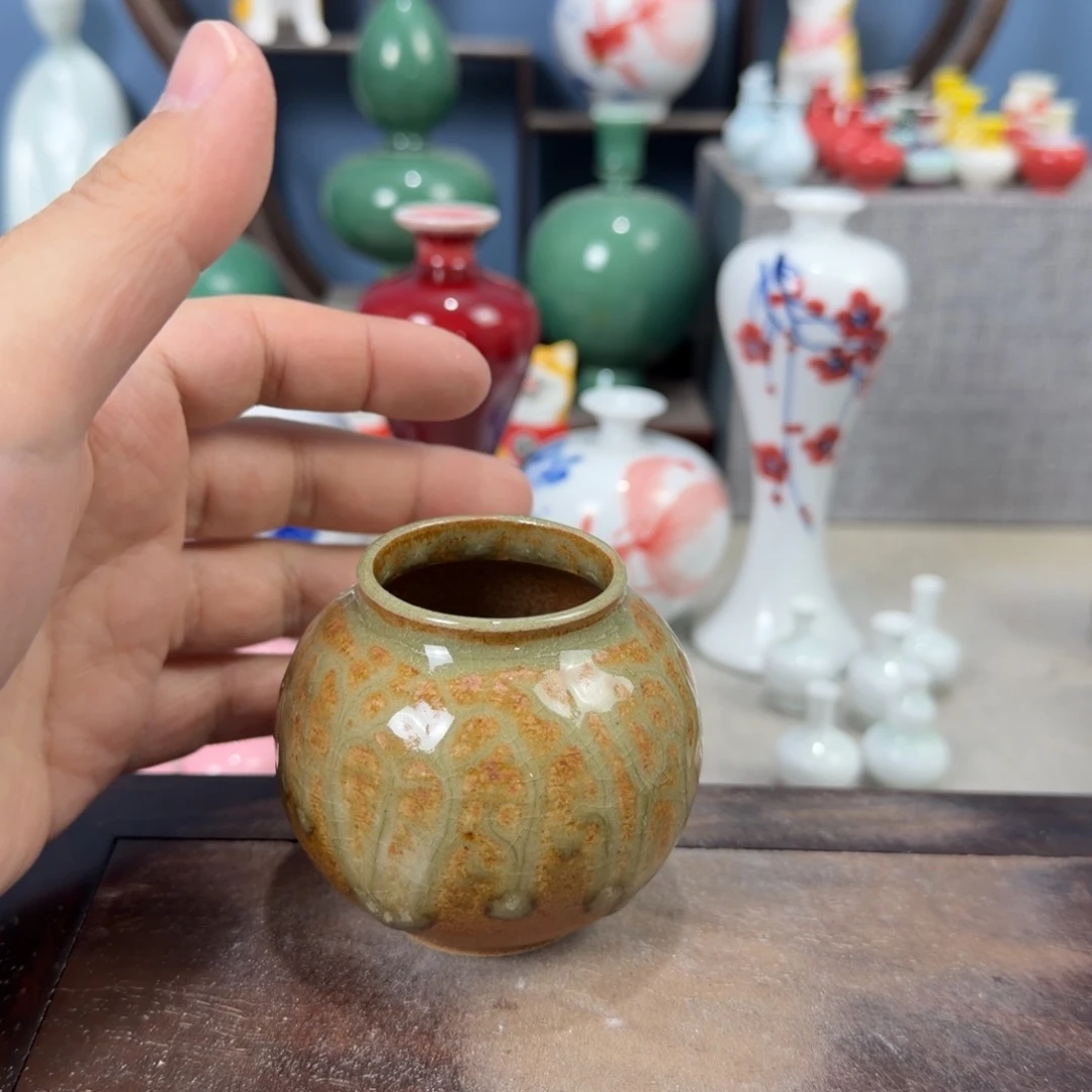 陶瓷手工小花器摆件