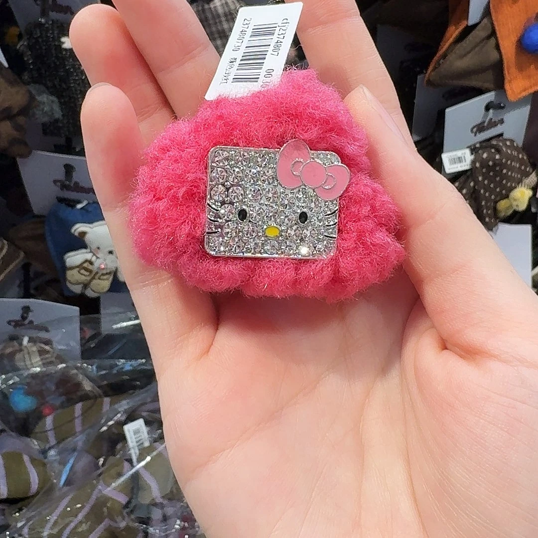 布艺铁合金粉色kt小爪14