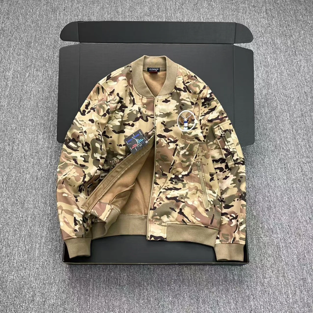 美式空军飞行服 男士防风防泼水加厚棒球服战术夹克外套