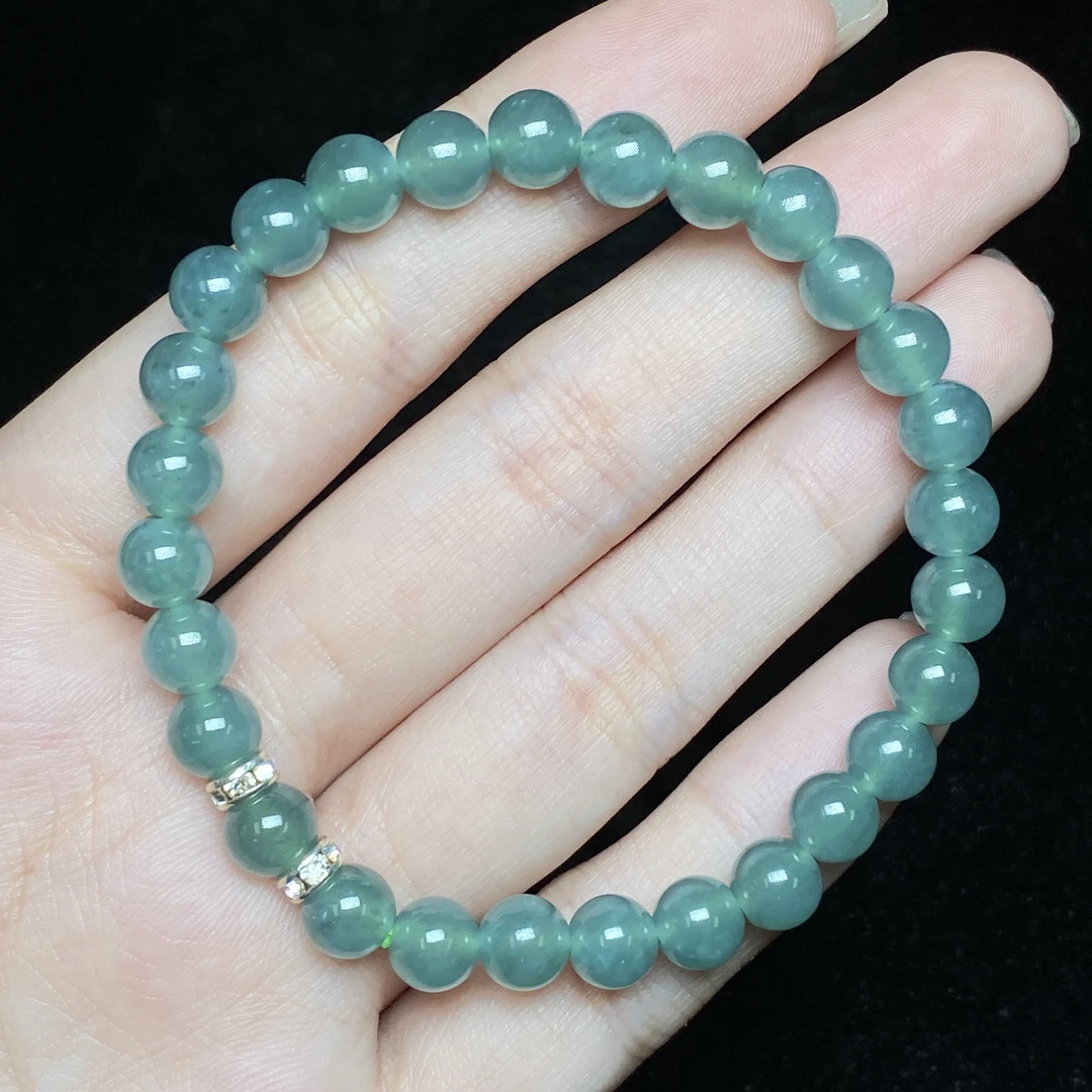 【小北好物】翡翠DIY手串约6mm+【多样性发一件】QS24X6011