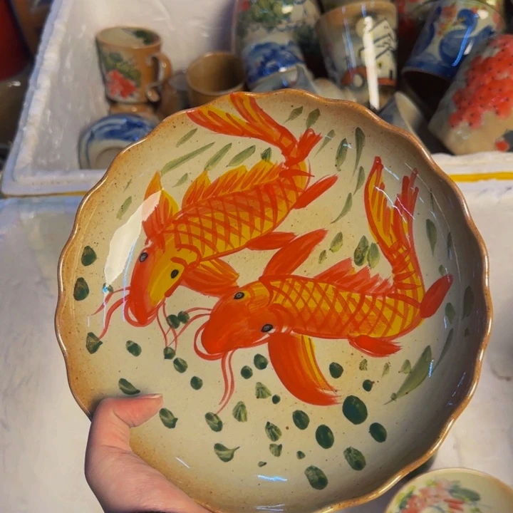 瓷片景德镇陶瓷手工手绘