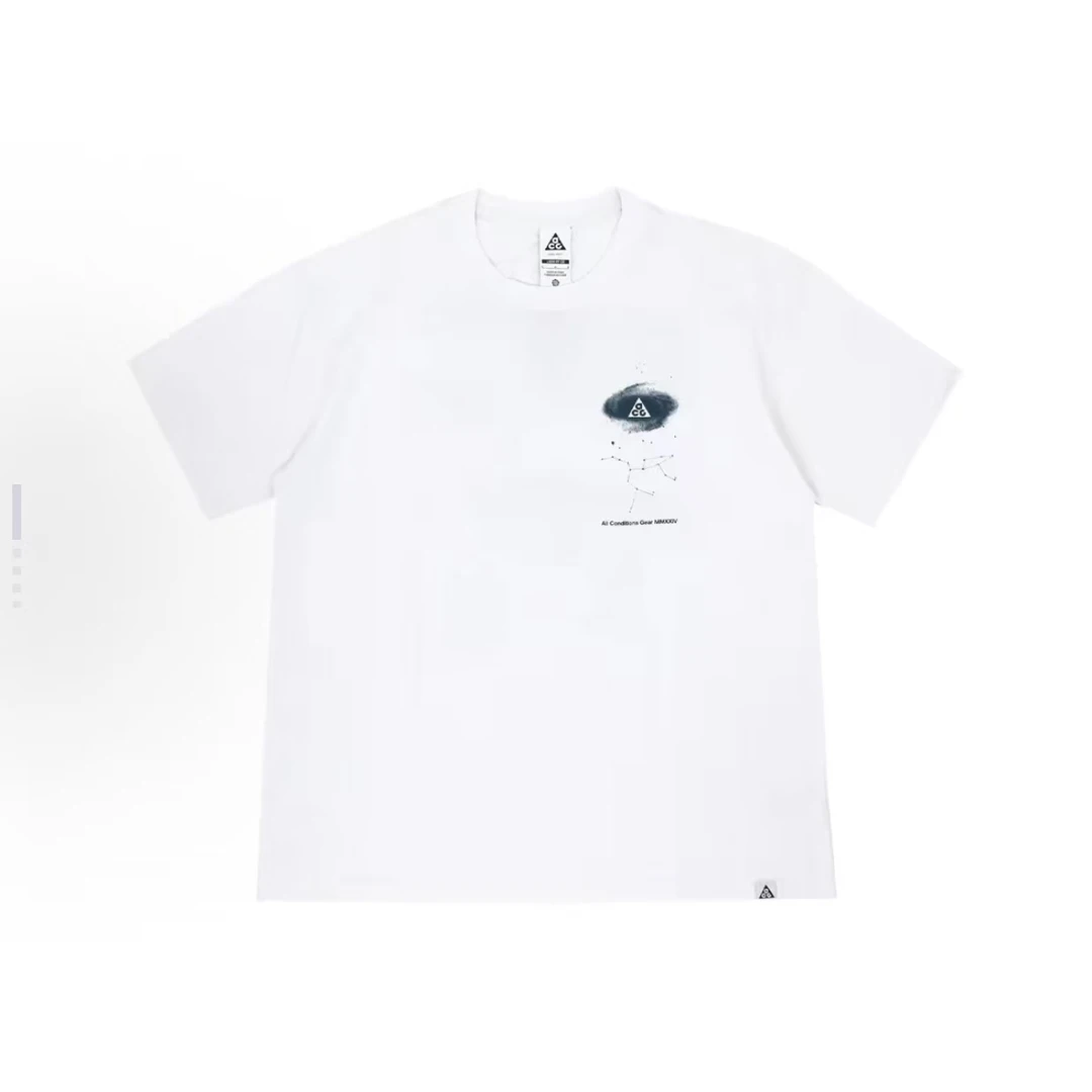 Nike 品牌logo印花图案圆领套头短袖T恤 男款 白色 FZ5276121