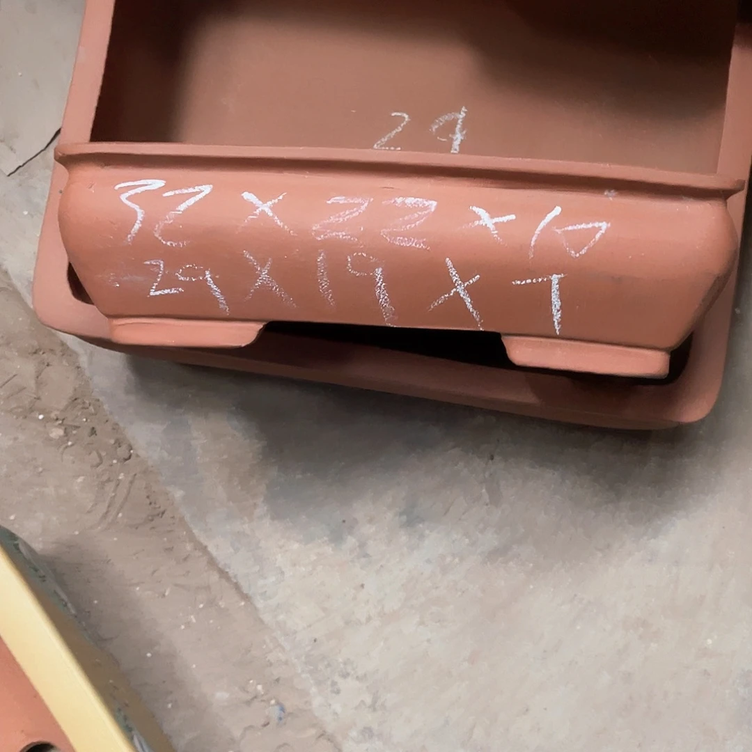 紫砂花盆长方盆一个