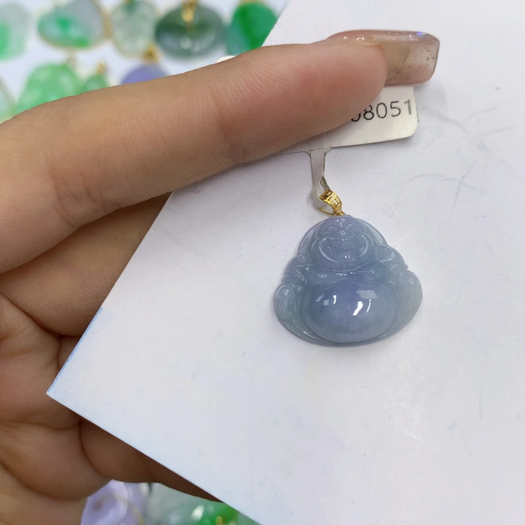 翡翠18K金镶嵌颈饰翡翠