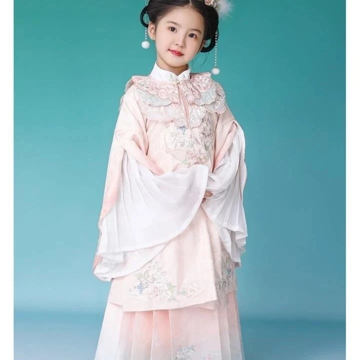 儿童汉服套装没有云间两件套库存默认瑕疵不退换