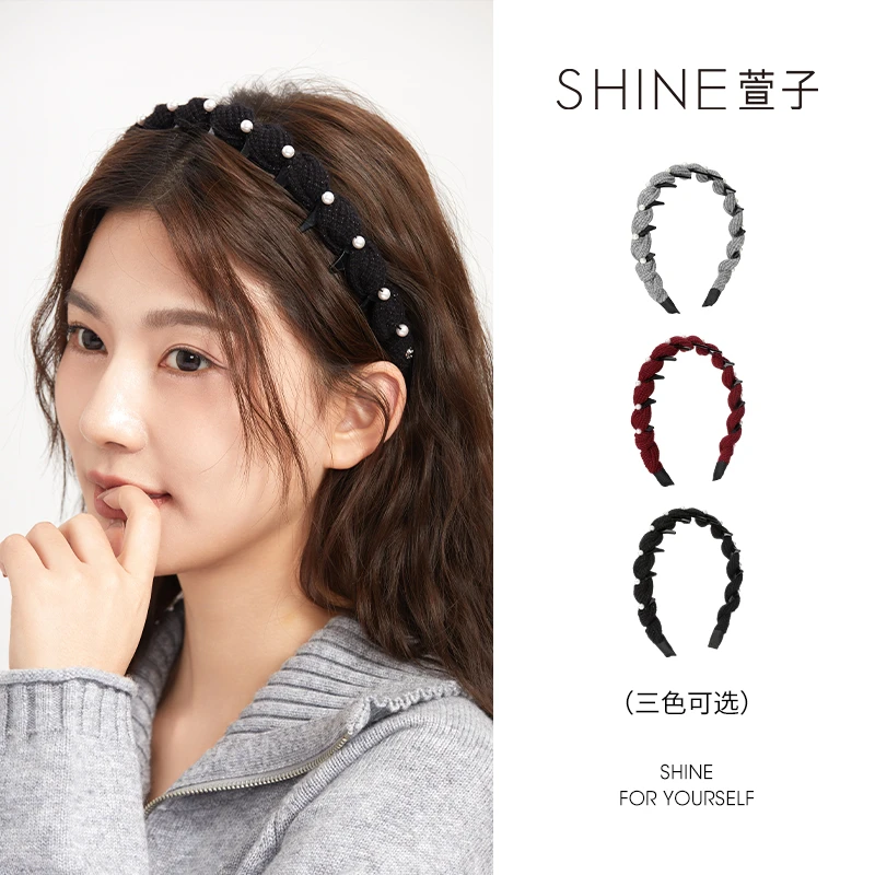 萱子萱子SHINE年轻时髦发箍倒齿设计轻松打造高颅顶慵懒氛围三色