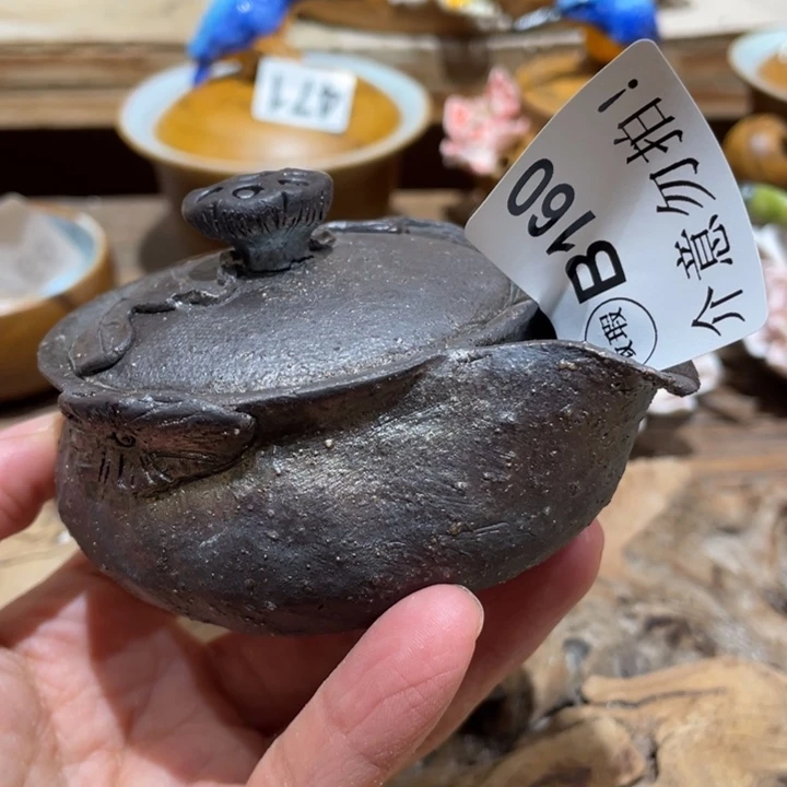 手工制作陶瓷茶具茶杯青蛙