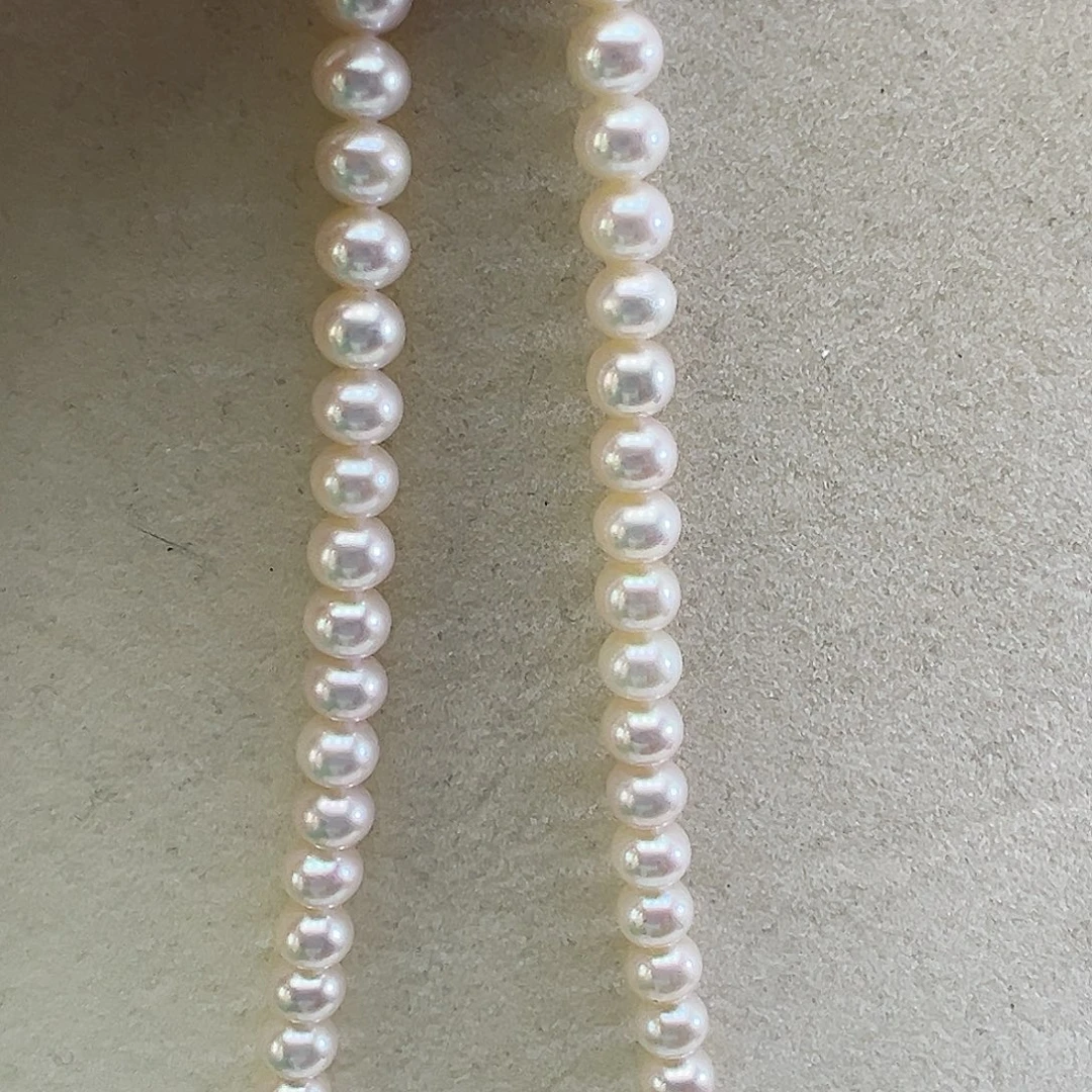 淡水珍珠颈饰银S925镶嵌➕5-5.5高品极光炫彩