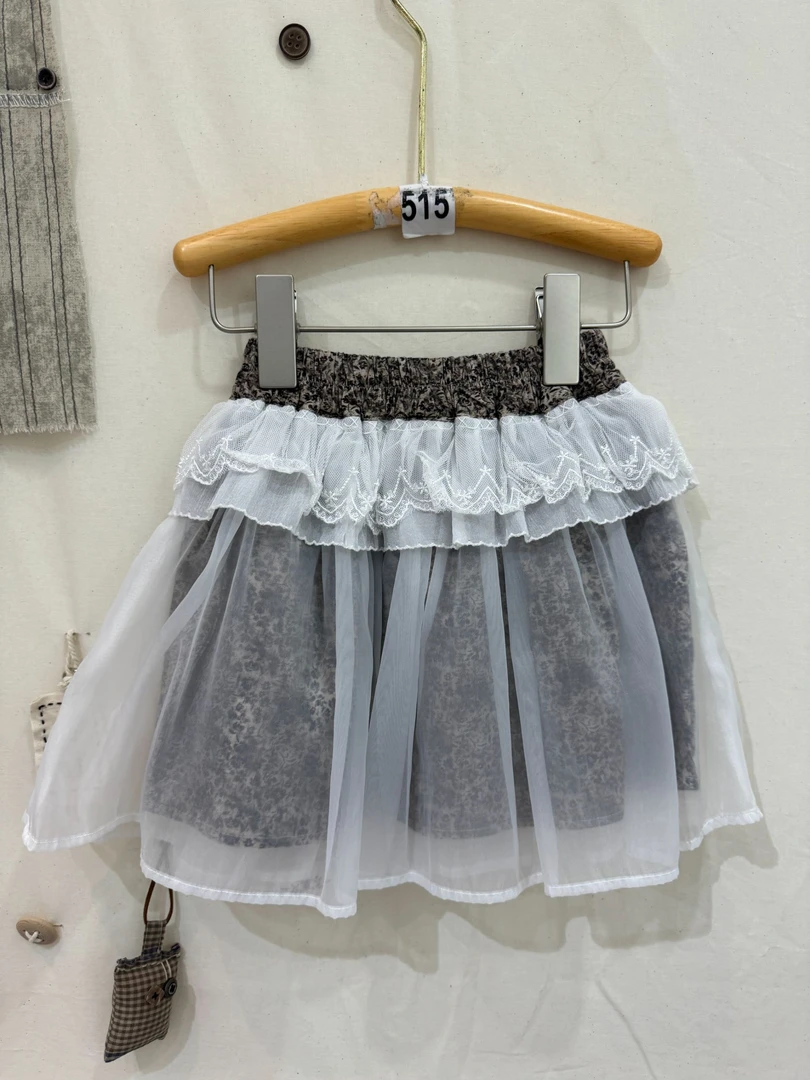 （770）森系韩版女宝小碎花短裙童装