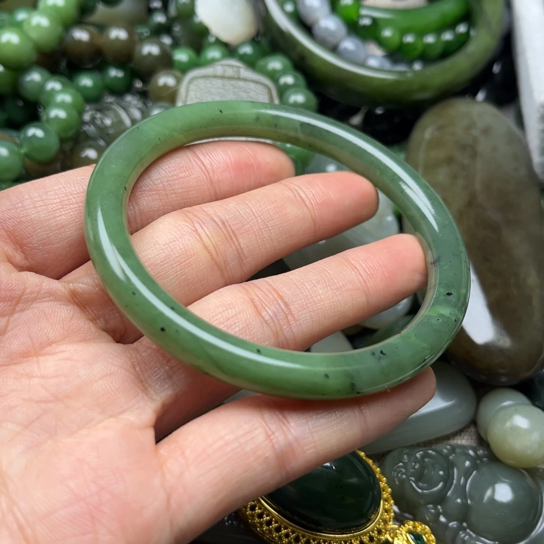 和田玉（碧玉）未镶嵌手镯60