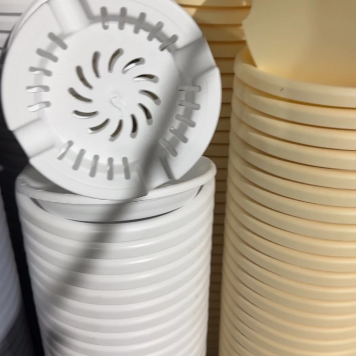 四季4号10个白色的花盆