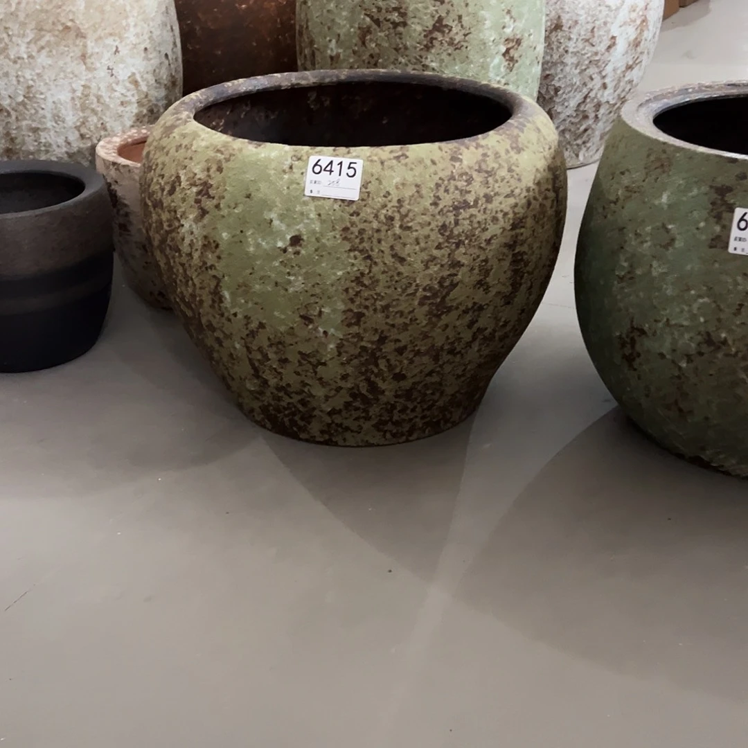 瓶豆6415高35口34陶瓷花瓶已打孔