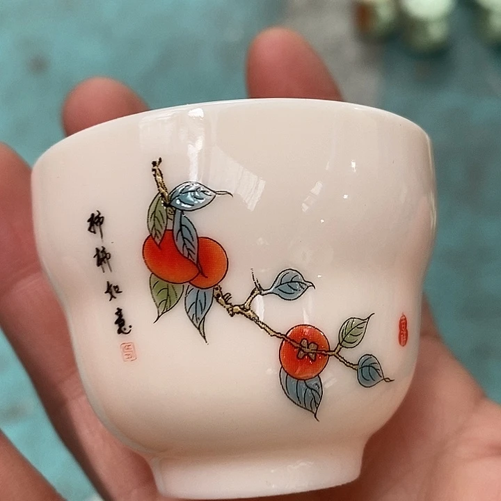 摆件陶红稀土事事如意杯