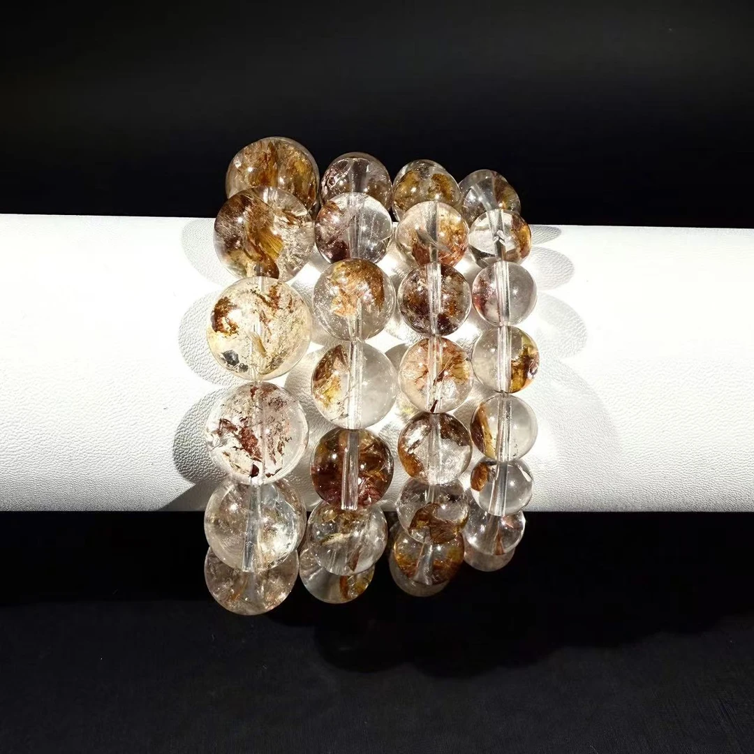 净体锦鲤骸骨闪灵W107手链手串简约透体多样性发一素圈简约