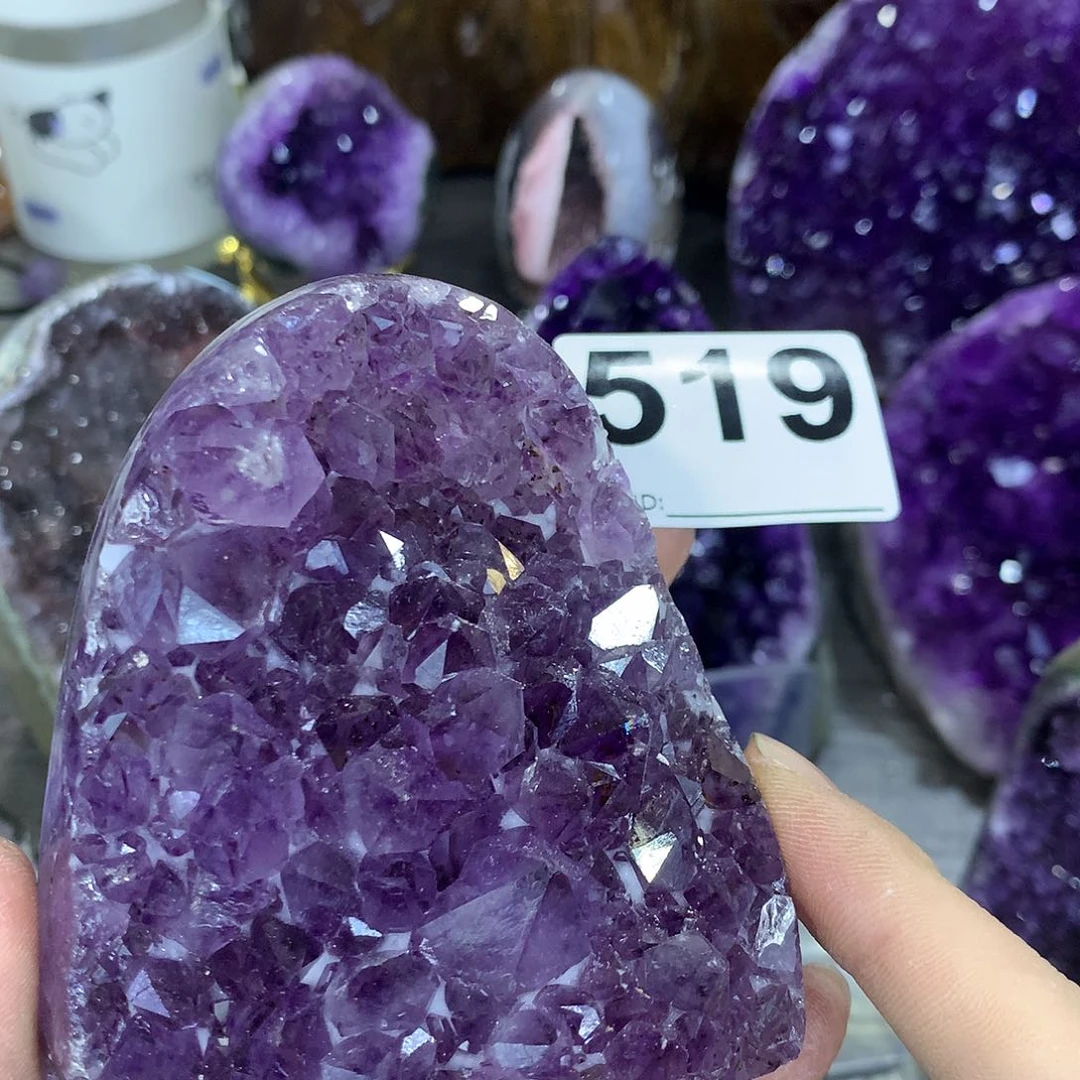 紫晶珠宝半成品未镶嵌519