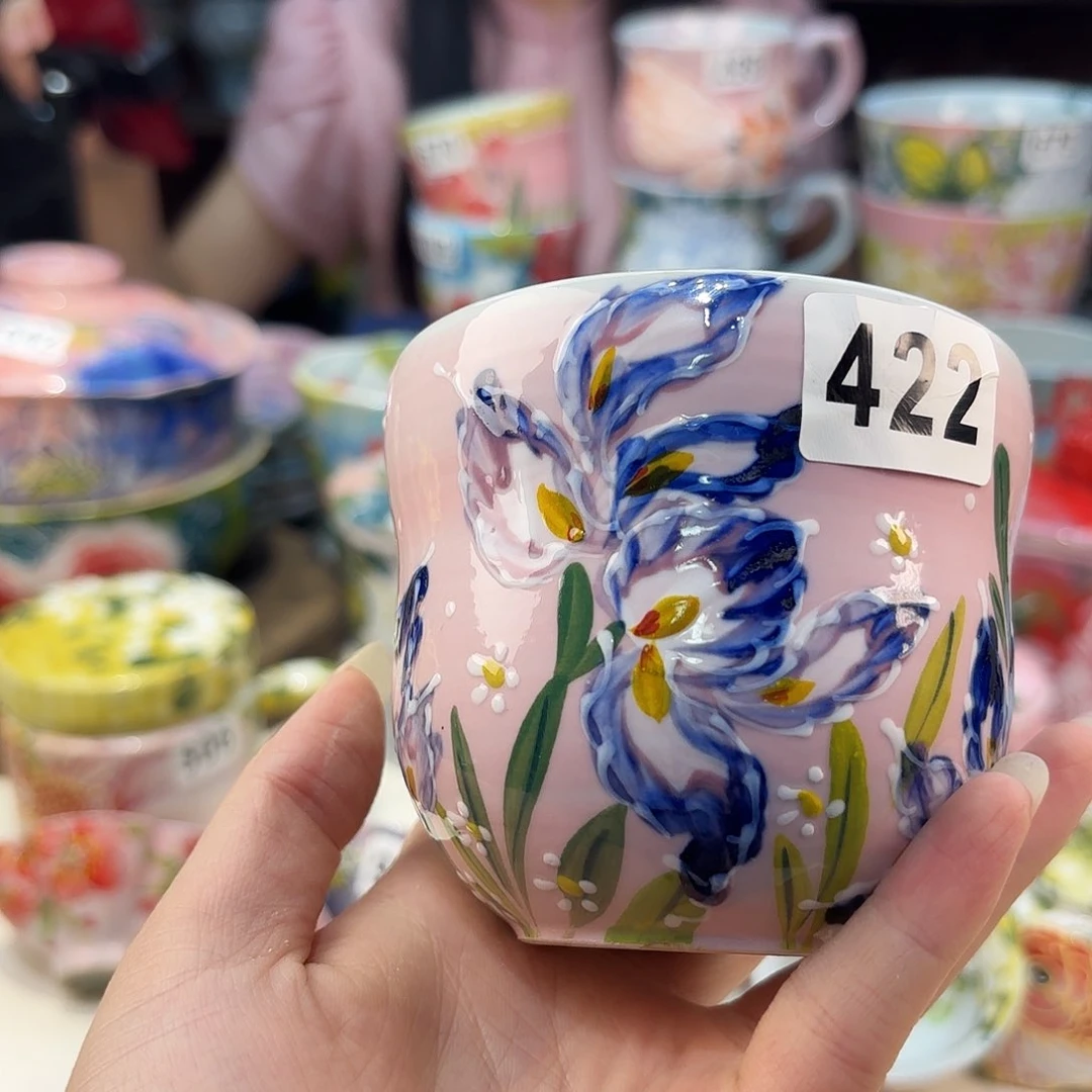 景德镇手绘高温釉下彩陶瓷茶具