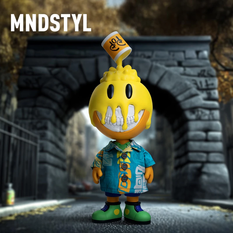 MAKAIO x Ron English联名收藏手办Dripping Grin艺术收藏公仔