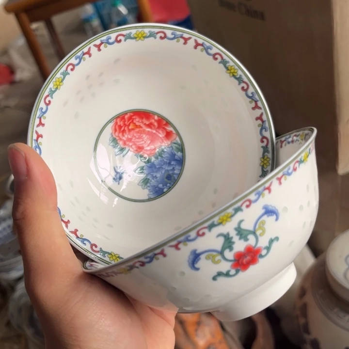 陶碗景德镇高温细白瓷餐具