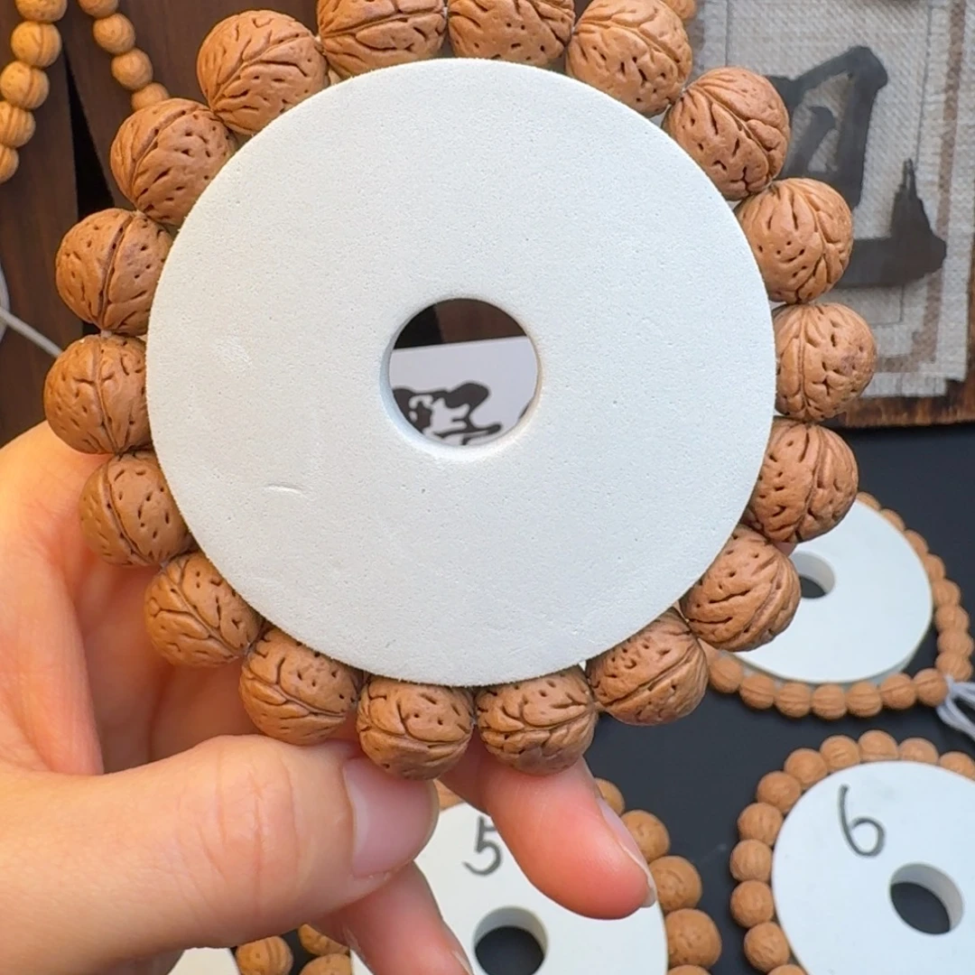 桃核手串14➕一线脐单圈